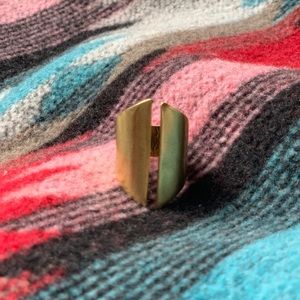 Handmade Open Line Brass Ring